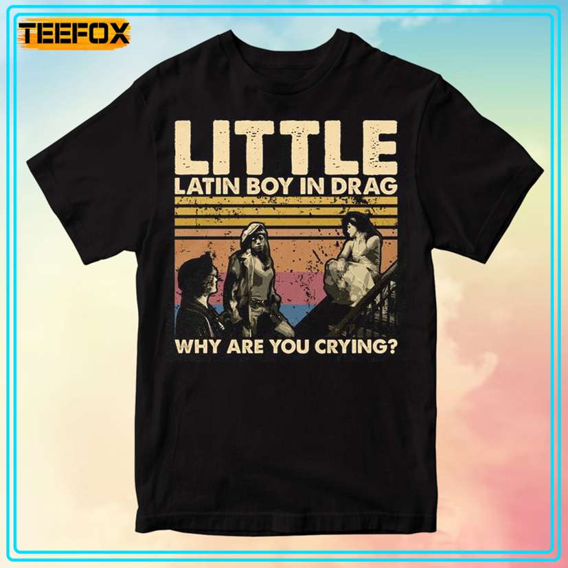 Little Latin Boy In Drag Why Are You Crying Retro T-Shirt