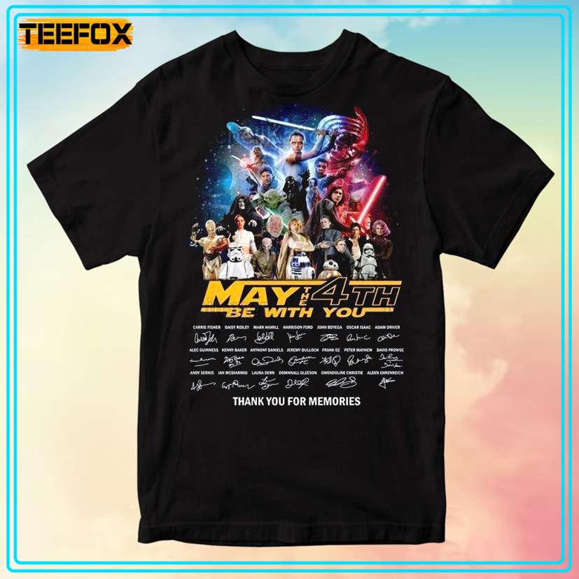 May The Fourth Be With You Star Wars Character T-Shirt