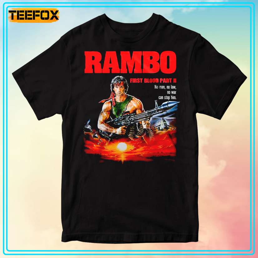 Rambo First Blood Part II Movie 1985 T-Shirt