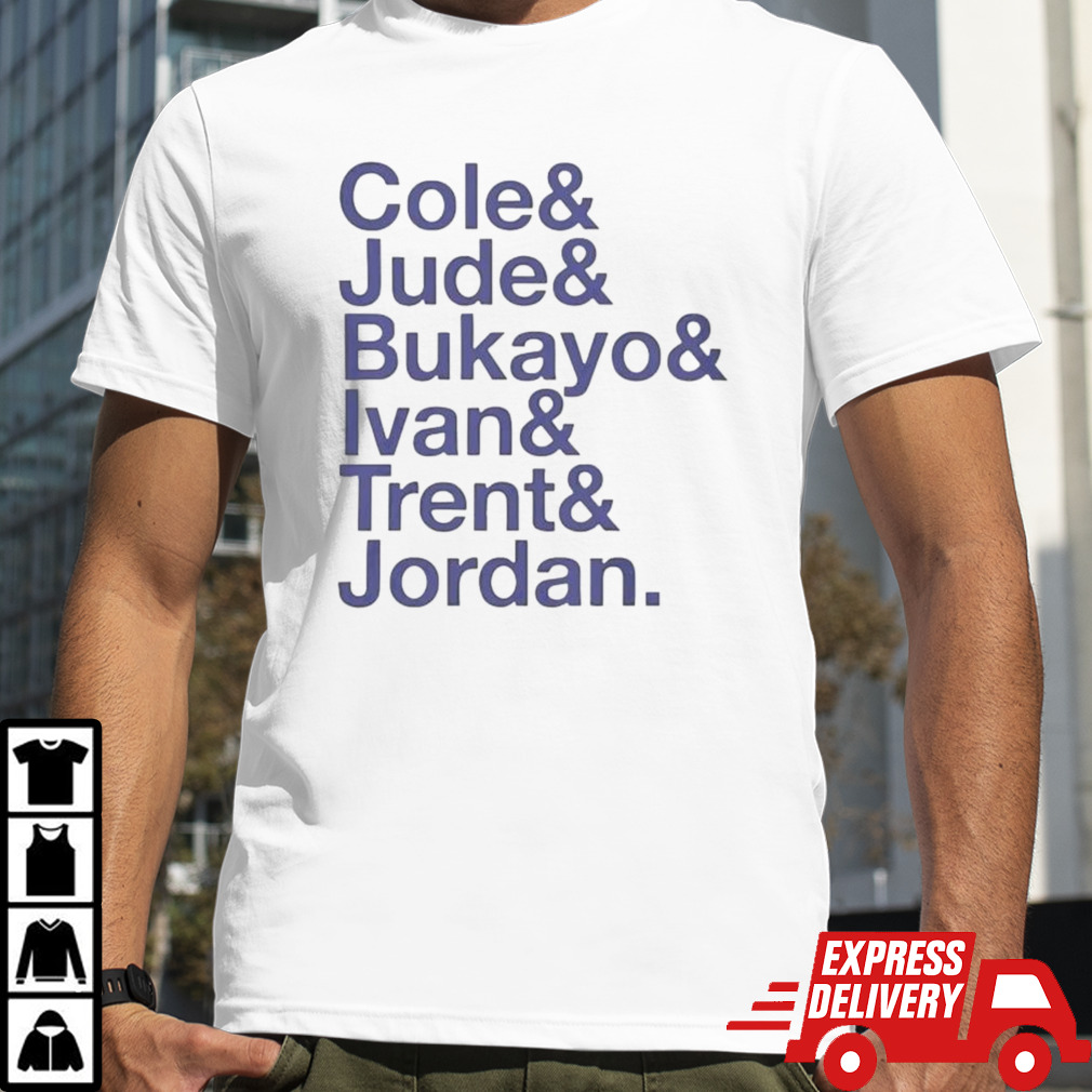 Cole Jude Bukayo Ivan Trent Jordan T-shirt