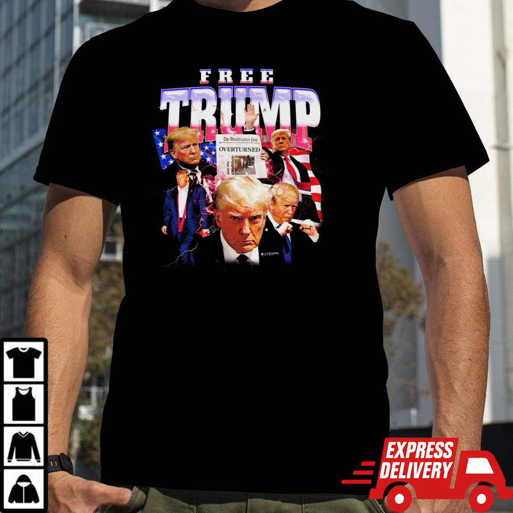 Free Trump The Washington Post Overturned Shirt