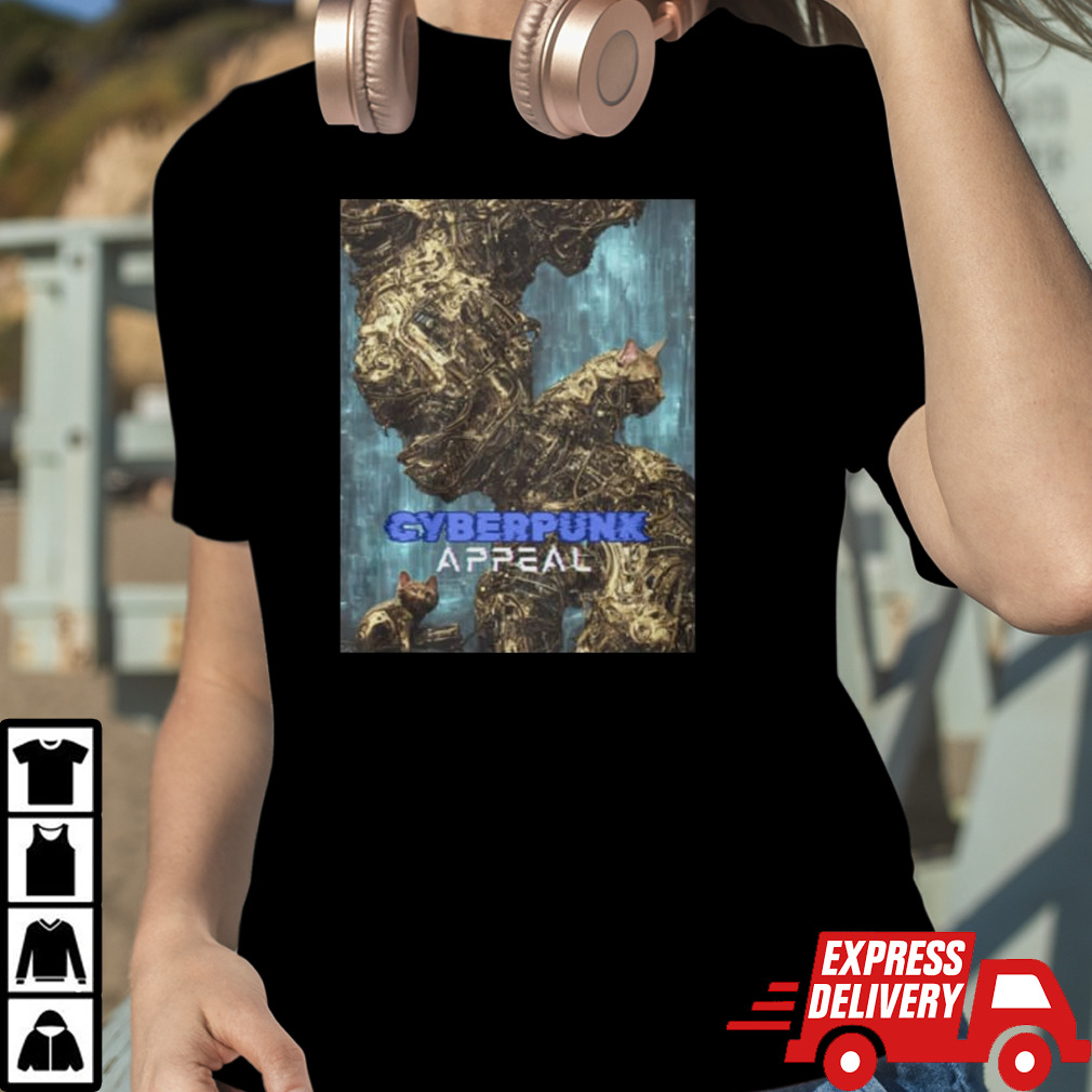 Golden Cyberpunk Appeal T shirt