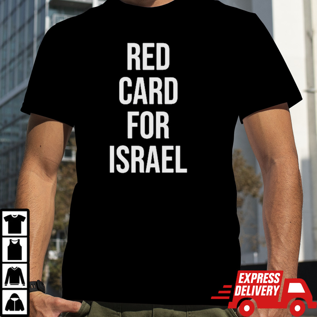 Hampden Park Red Card For Israel shirt