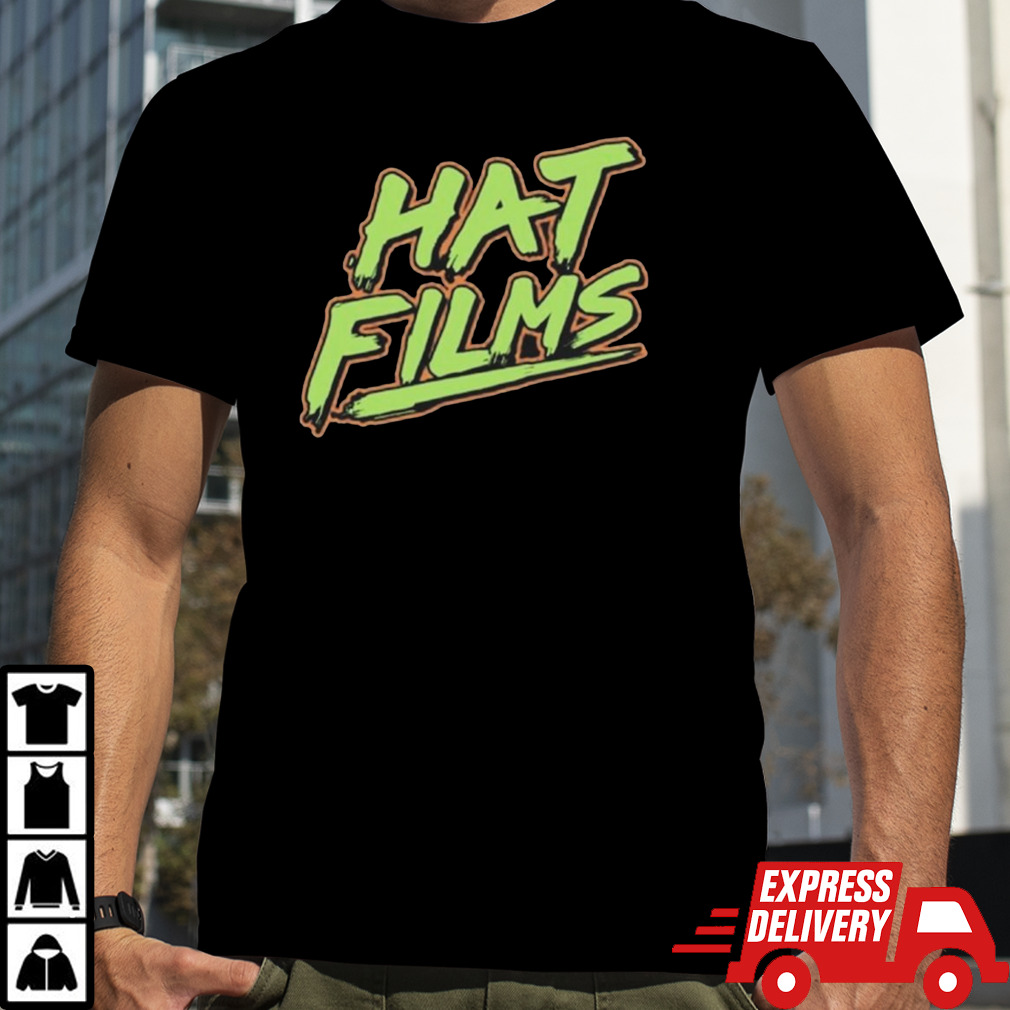 Hat Films Logo Black T Shirt