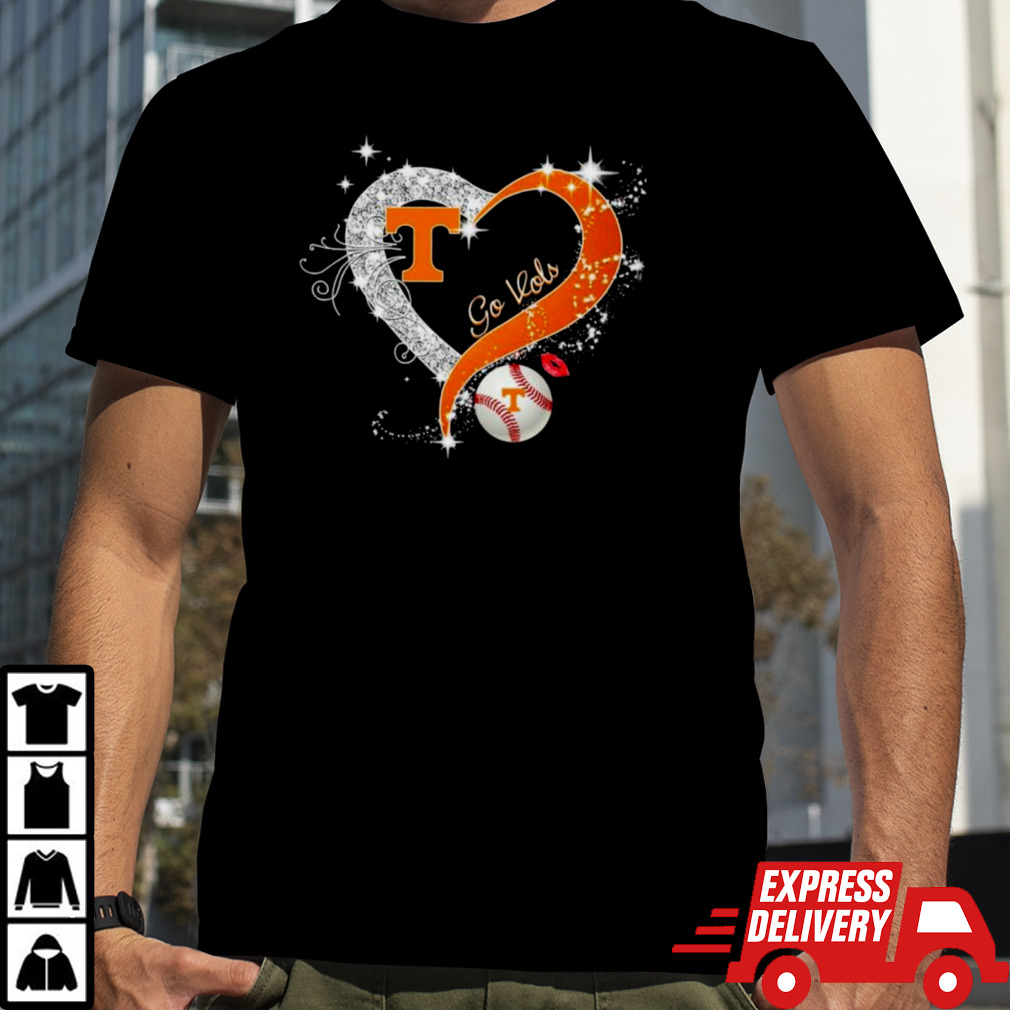 Heart Tennessee Volunteers Baseball 2024 CWS Go Vols Shirt