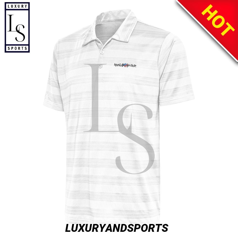 Antigua White Cody Rhodes Compass Polo Shirt