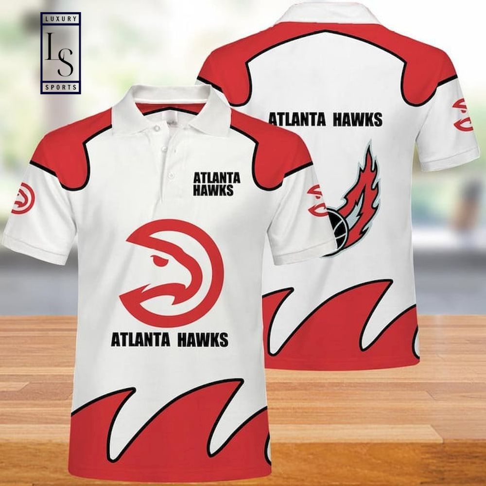 Atlanta Hawks NBA Basketball Polo Shirt