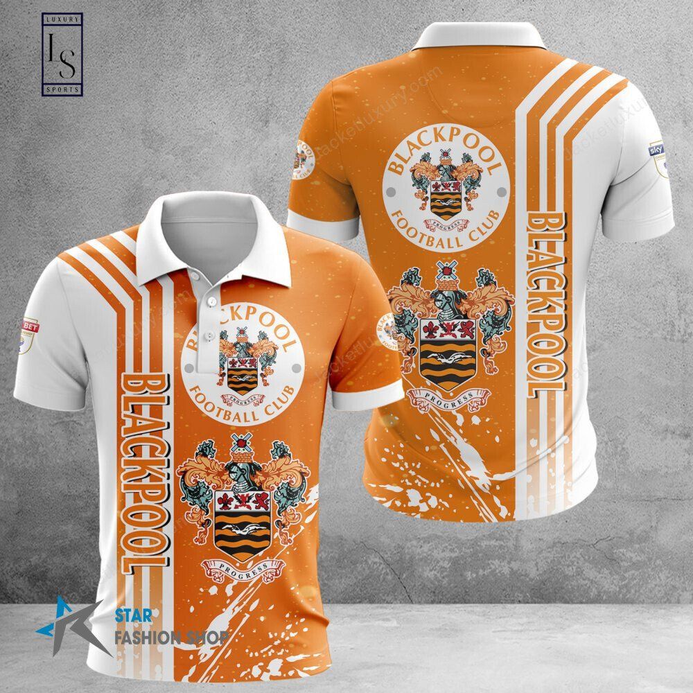 Blackpool Football Club 3D Polo Shirt