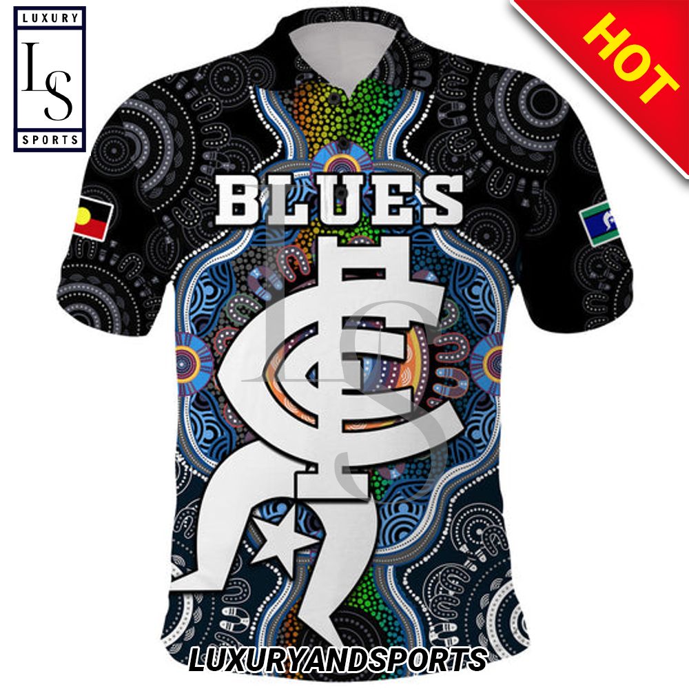 Blues Football NAIDOC Week Indigenous Polo Shirt