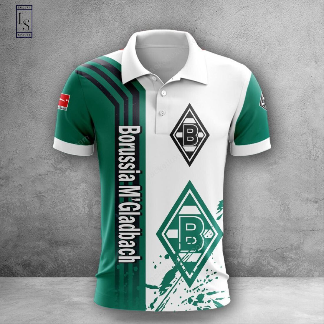 Borussia Monchengladbach 3D Bundesliga Polo Shirt