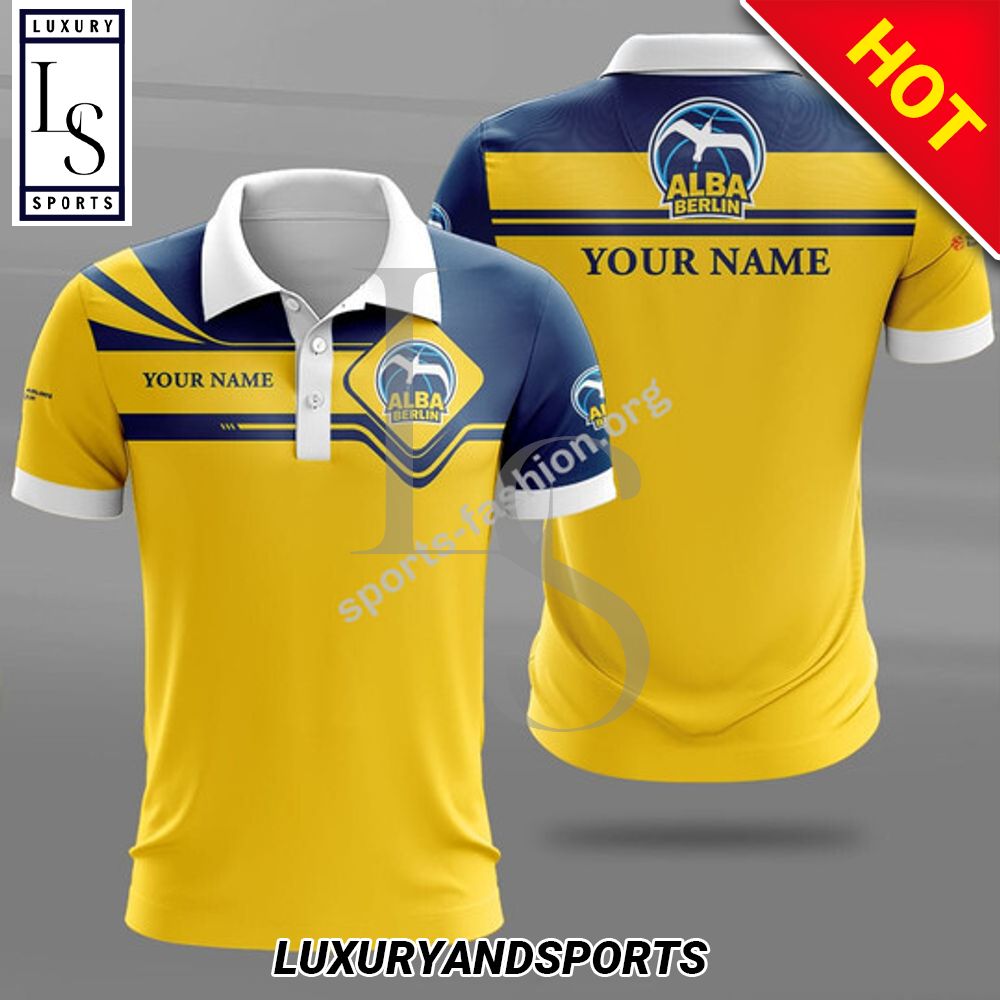 Custom Name Alba Berlin Polo Shirt