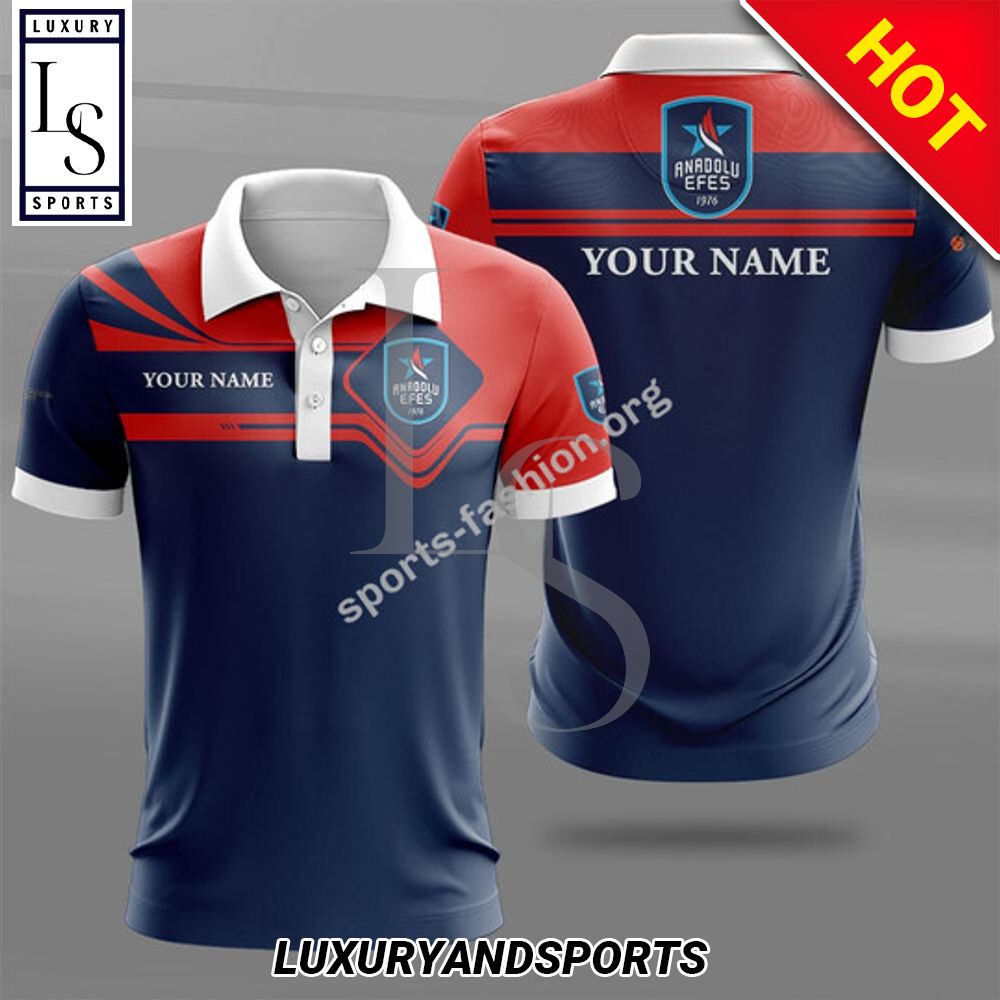 Custom Name Anadolu Efes Istanbul Polo Shirt