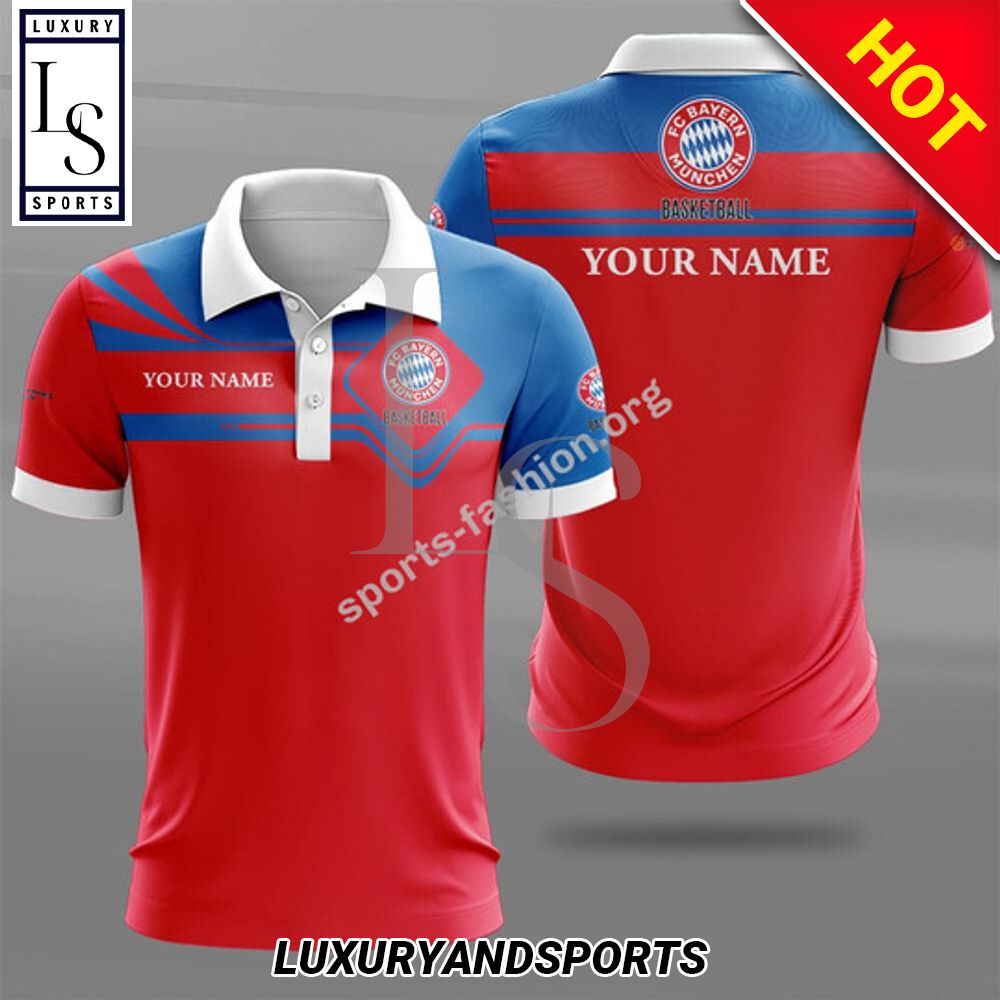 Custom Name Fc Bayern Munich Polo Shirt