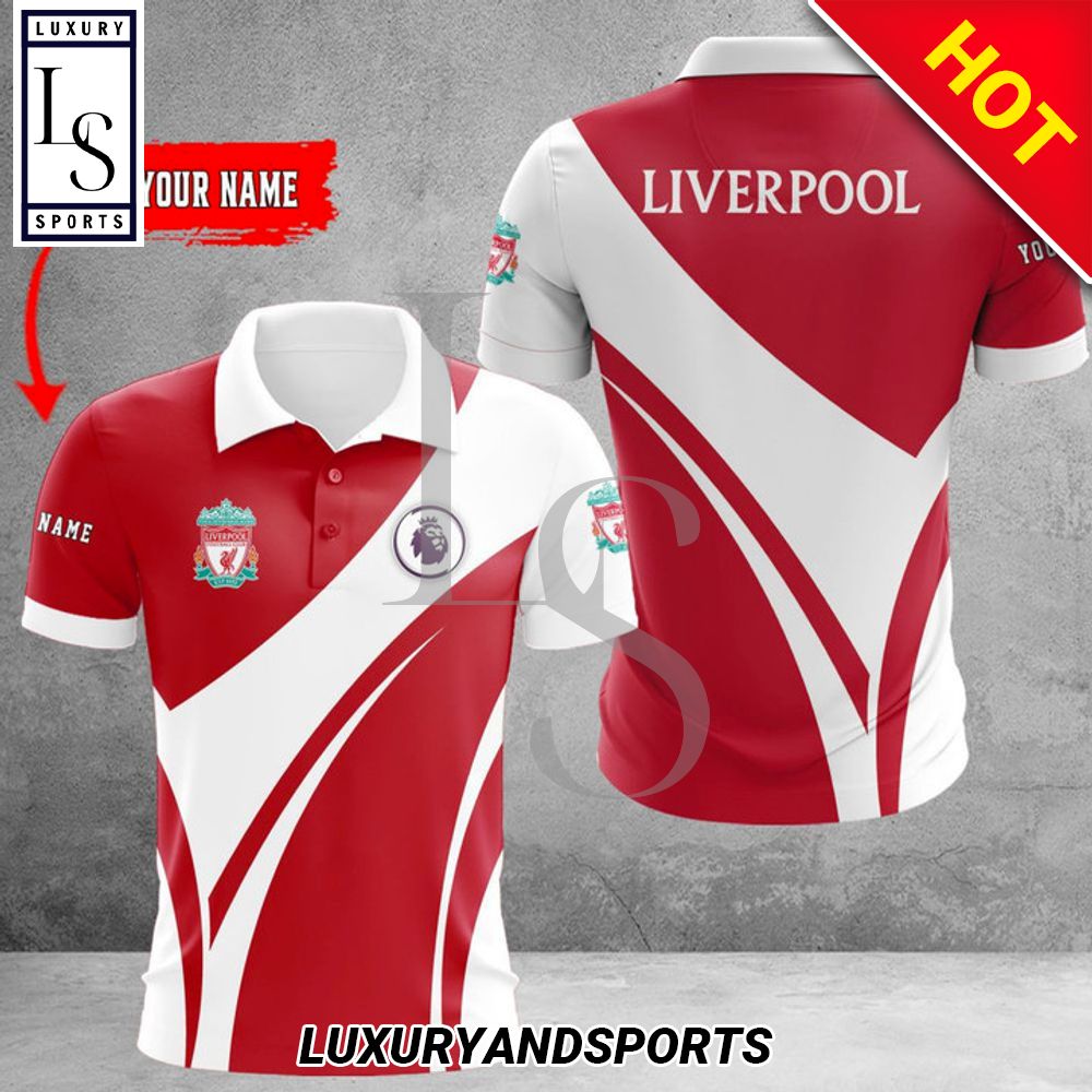 Custom Name LFC Liverpool Premier League Polo Shirt