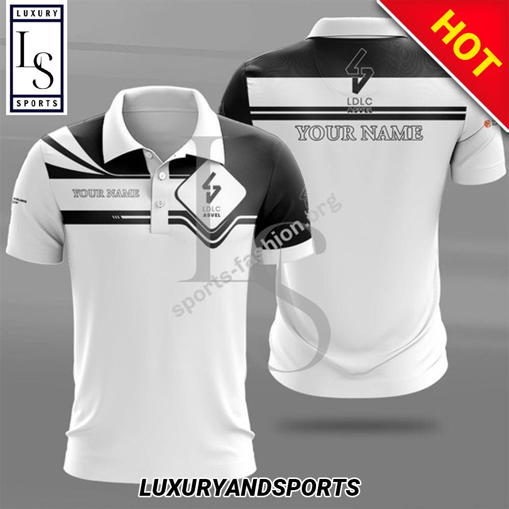 Custom Name Ldlc Asvel Villeurbanne Polo Shirt