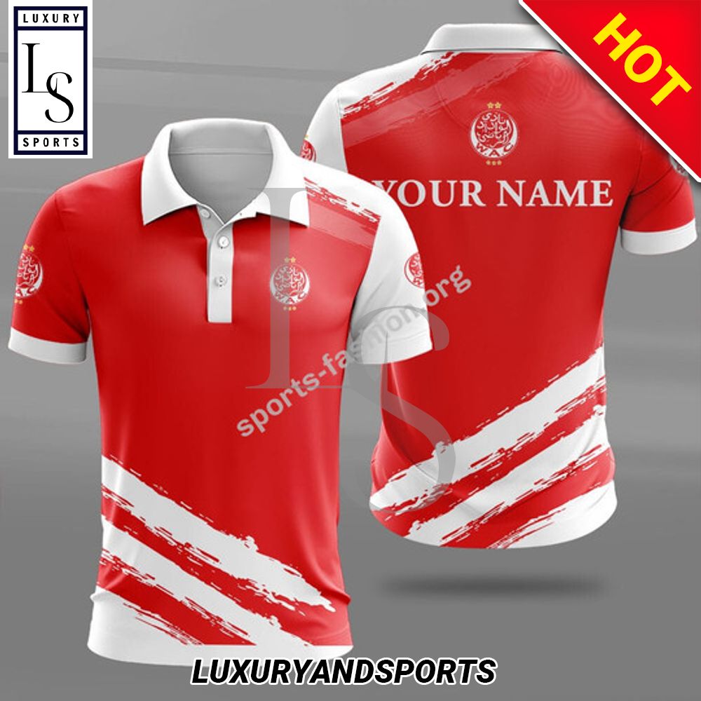 Custom Name Wac Wydad Ac Polo Shirt