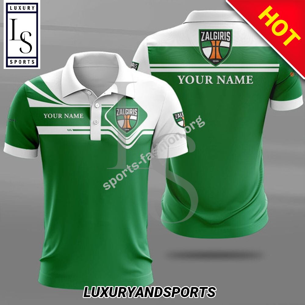 Custom Name Zalgiris Kaunas Polo Shirt