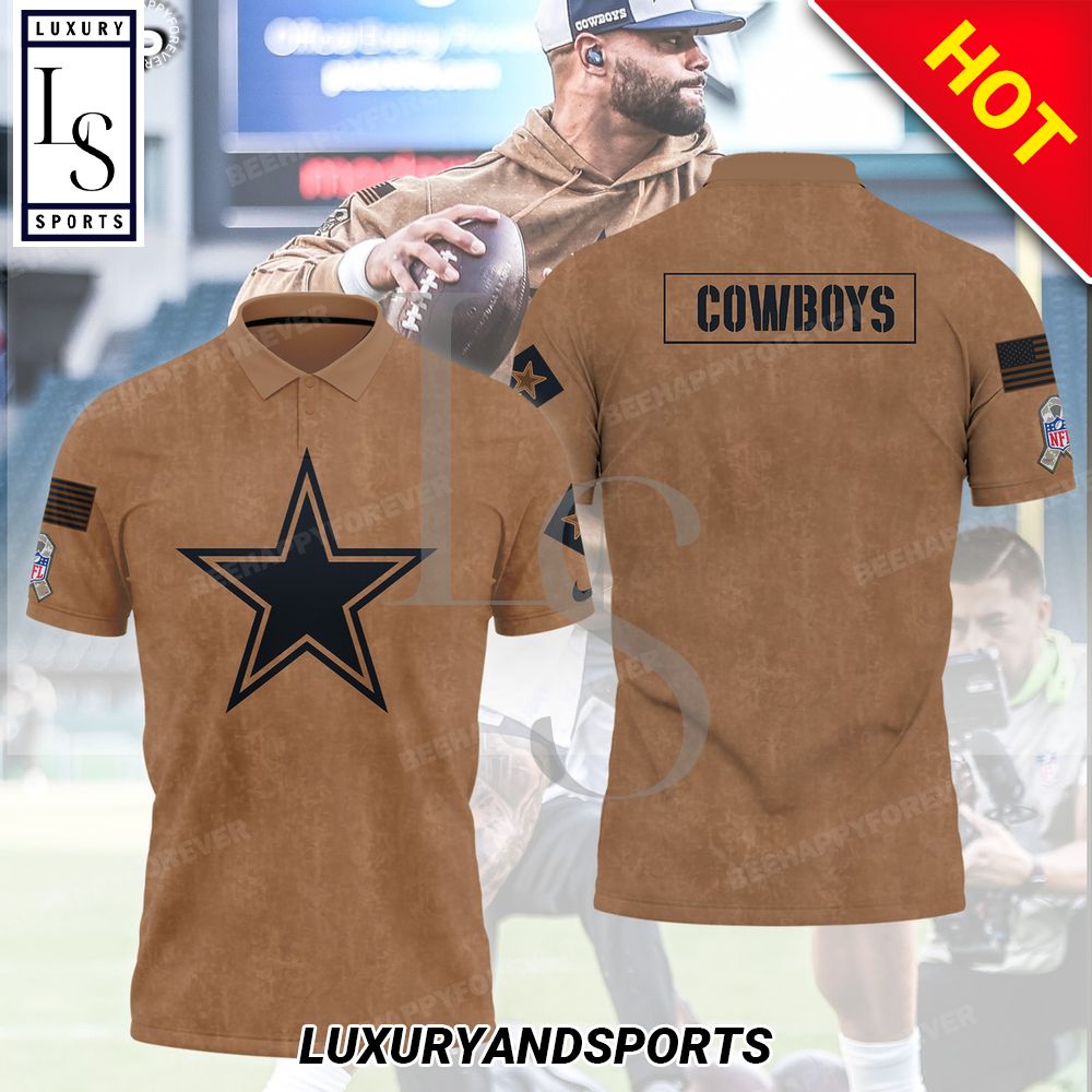 Dallas Cowboys Salute To Service Orange Polo Shirt