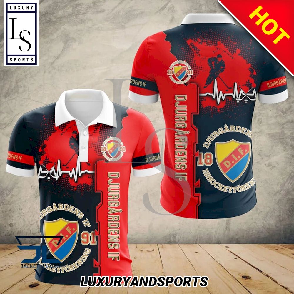 Djurgårdens IF Personalized 3D Polo Shirt