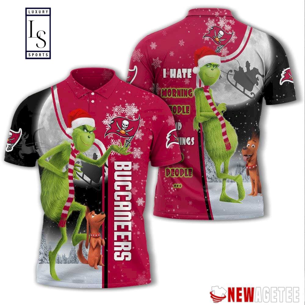 Grinch Stole Tampa Bay Buccaneers in Christmas Polo Shirt