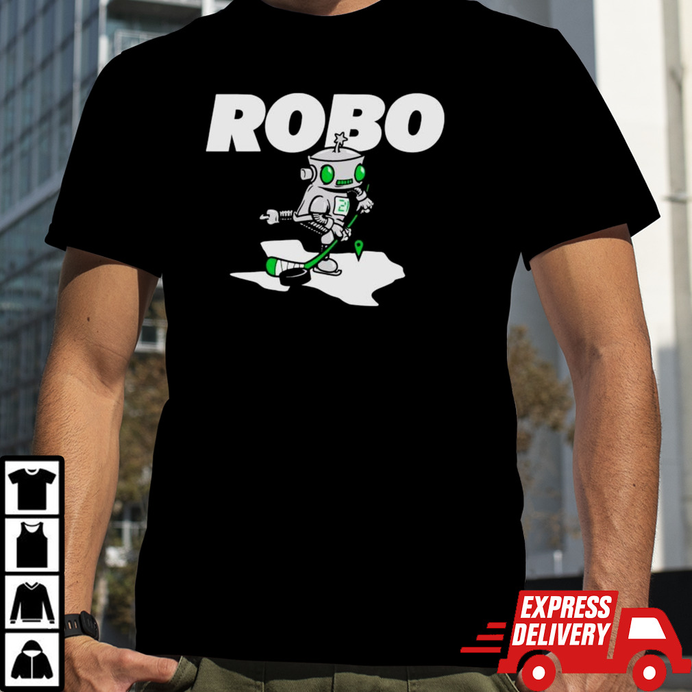 Jason Robertson Hockey Robot Dallas Stars T-shirt