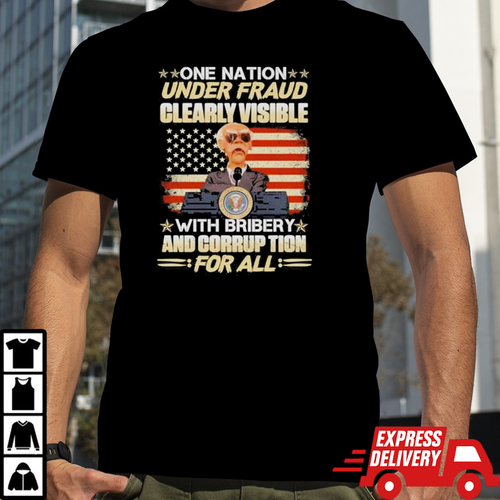 Jeff Dunham Walter One Nation Under Fraud Clearly Visible With Bribery And Corruption For All Shirt