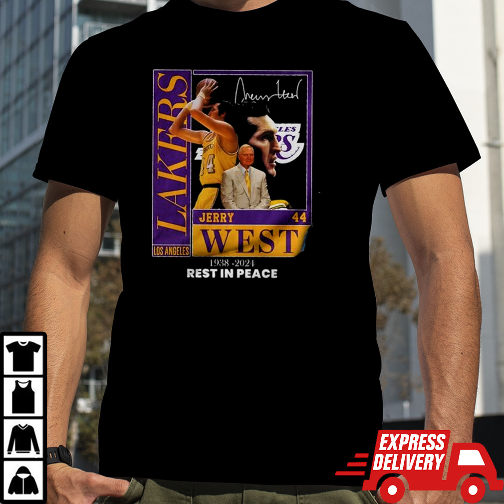 Jerry West Los Angeles Dodgers 1938-2024 Rest In Peace Signature Shirt