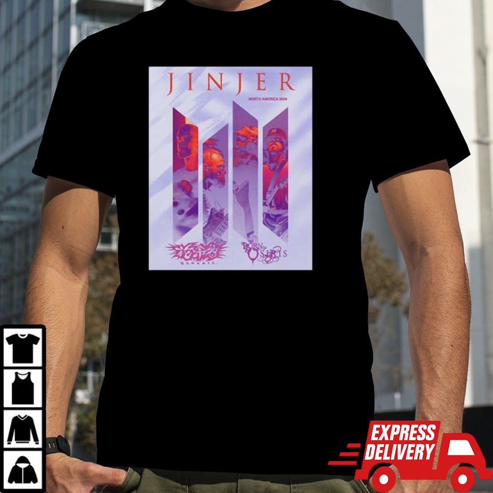 Jinjer North America 2024 Tour Schedule List Date shirt