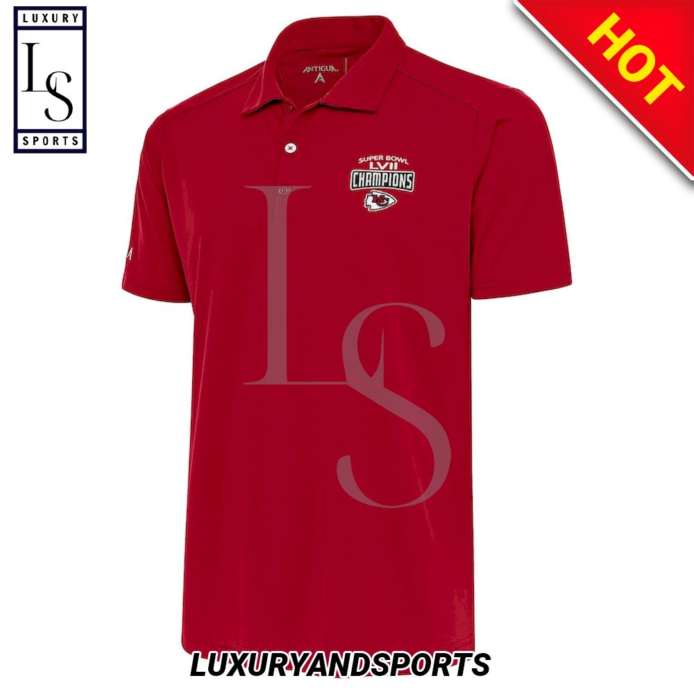 Kansas City Chiefs Super Bowl LVII Champions Tribute Polo Shirt