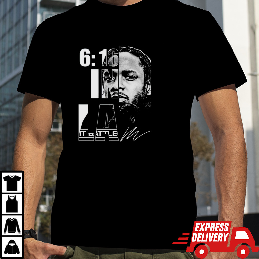 Kendrick Lamar The 6 16 in LA battle signature shirt