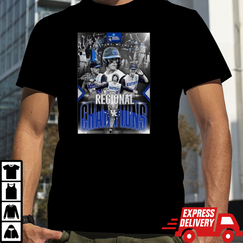 Kentucky Wildcats Baseball Champions Of The Lexington Regional Poster T-shirt