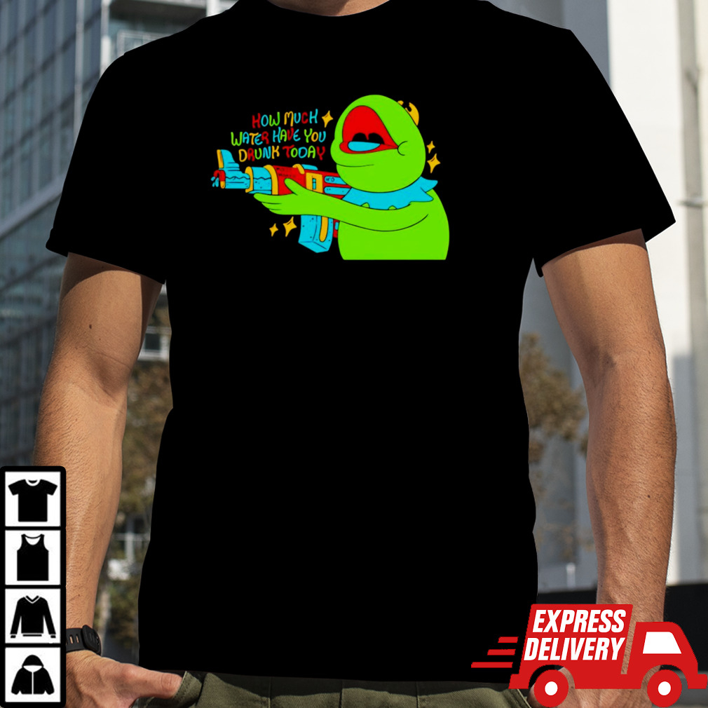 Kermit how much water have you drunk today shirt