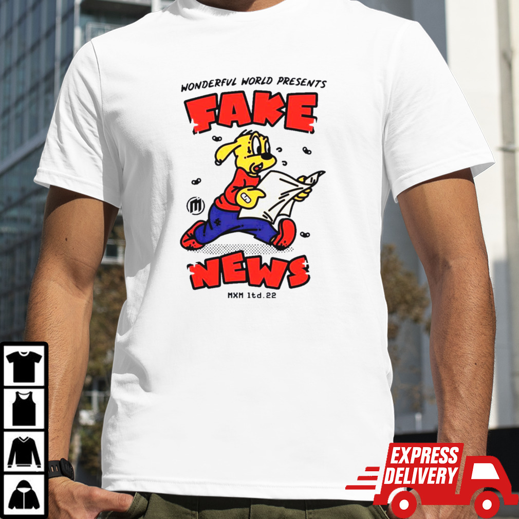 Wonderful world presents fake news Shirt