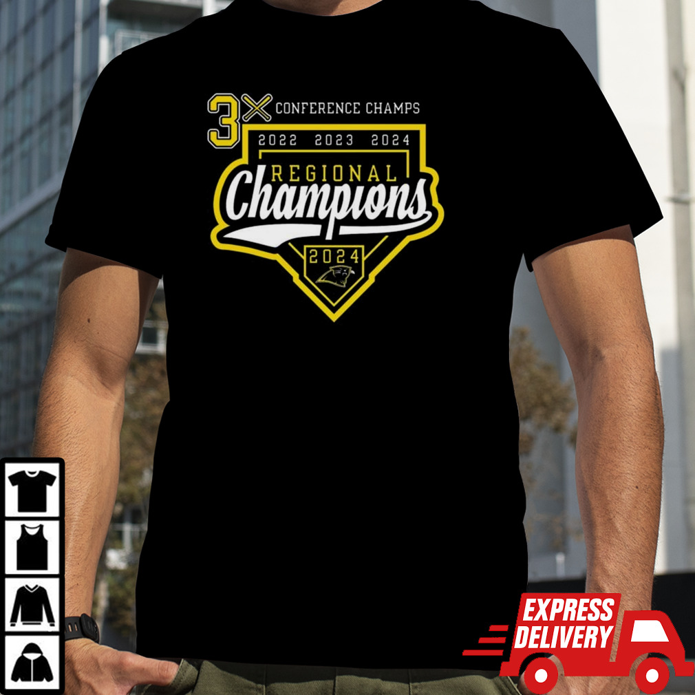 Le-Win Baseball 3x Conference Champs 2022 2023 2024 Regional Champions T-shirt