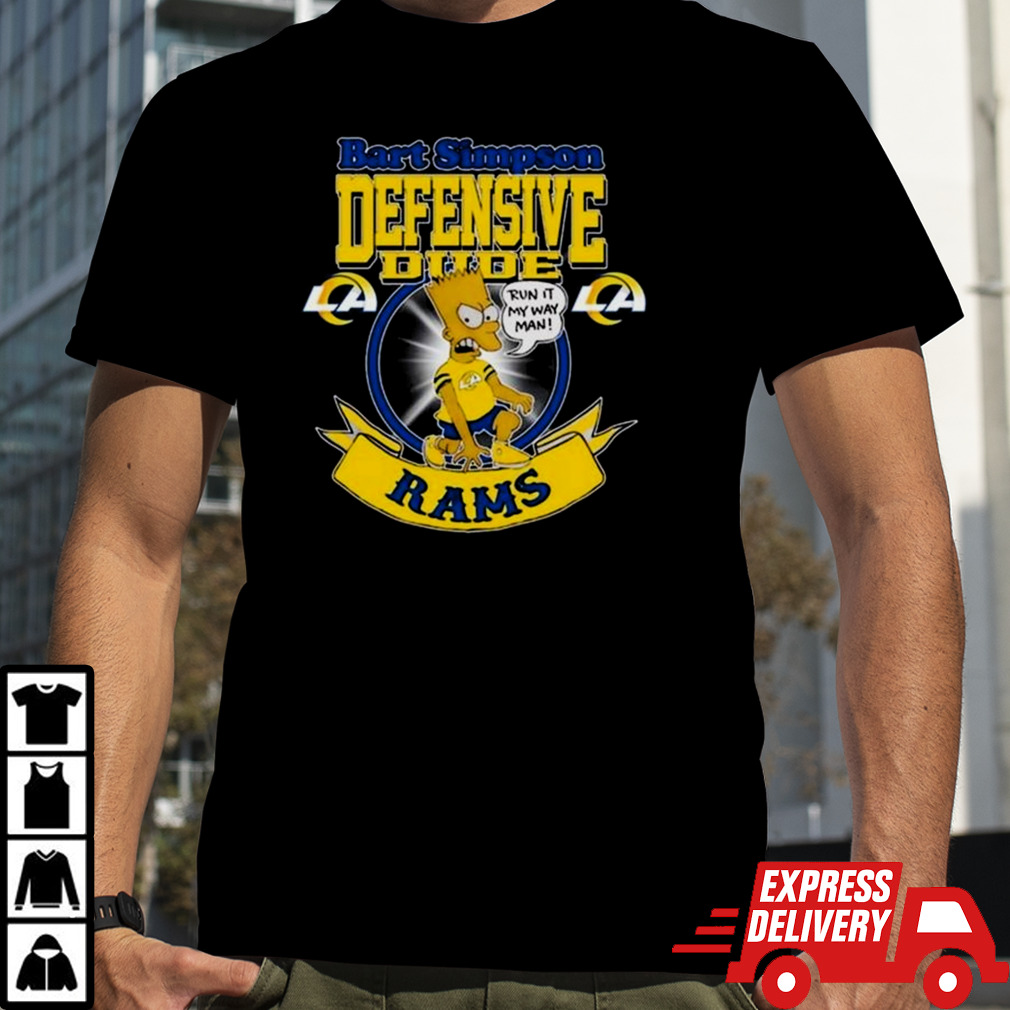 Los Angeles Rams NFL Bart Simpson Defensive Dude 2024 Shirt