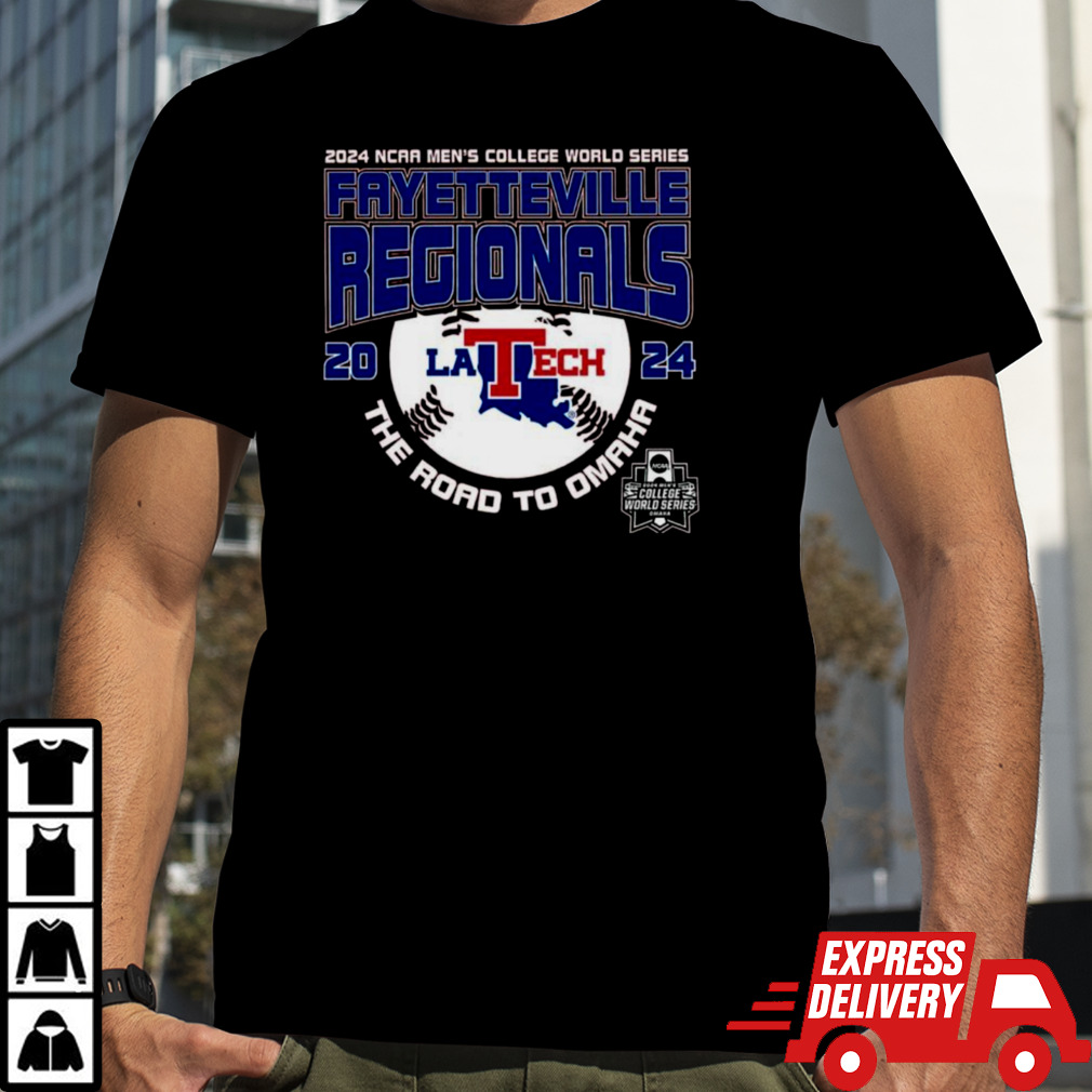 Louisiana Tech Bulldogs 2024 NCAA Division I Baseball Fayetteville Regional Shirt