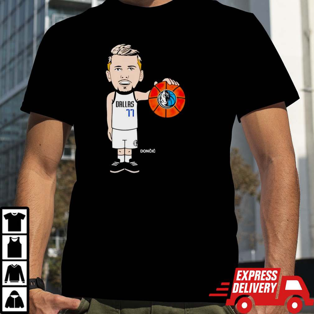 Luka Doncic Dallas Mavericks cartoon shirt