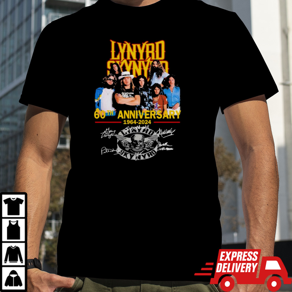 Lynyrd Skynyrd Members 60th Anniversary 1964-2024 Signatures shirt