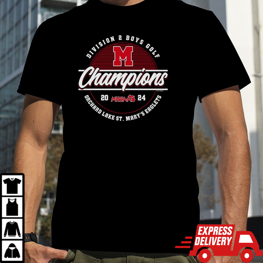 MHSAA 2024 Division 2 Boys Golf Champions Orchard Lake St. Mary’s Eaglets Logo Unisex T-shirt