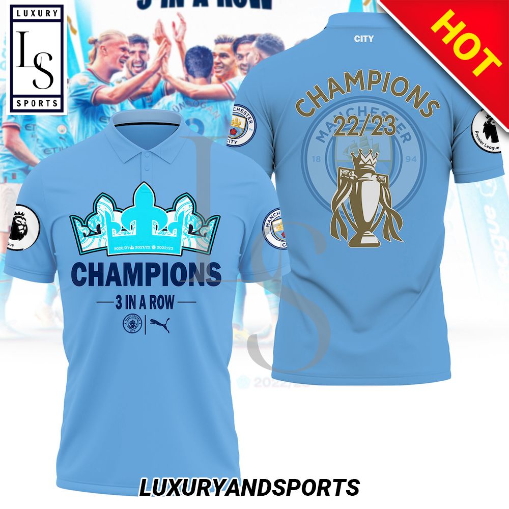 Manchester City Champions 22-23 Polo Shirt