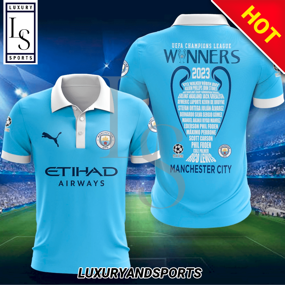 Manchester City Champions League The Winner Polo Shirt