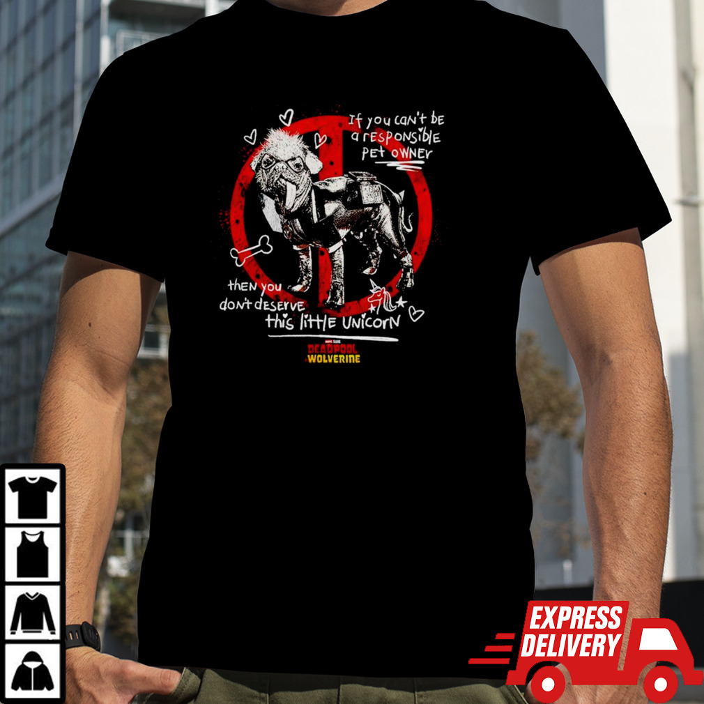 Marvel Deadpool Wolverine a responsible pet owner vintage shirt