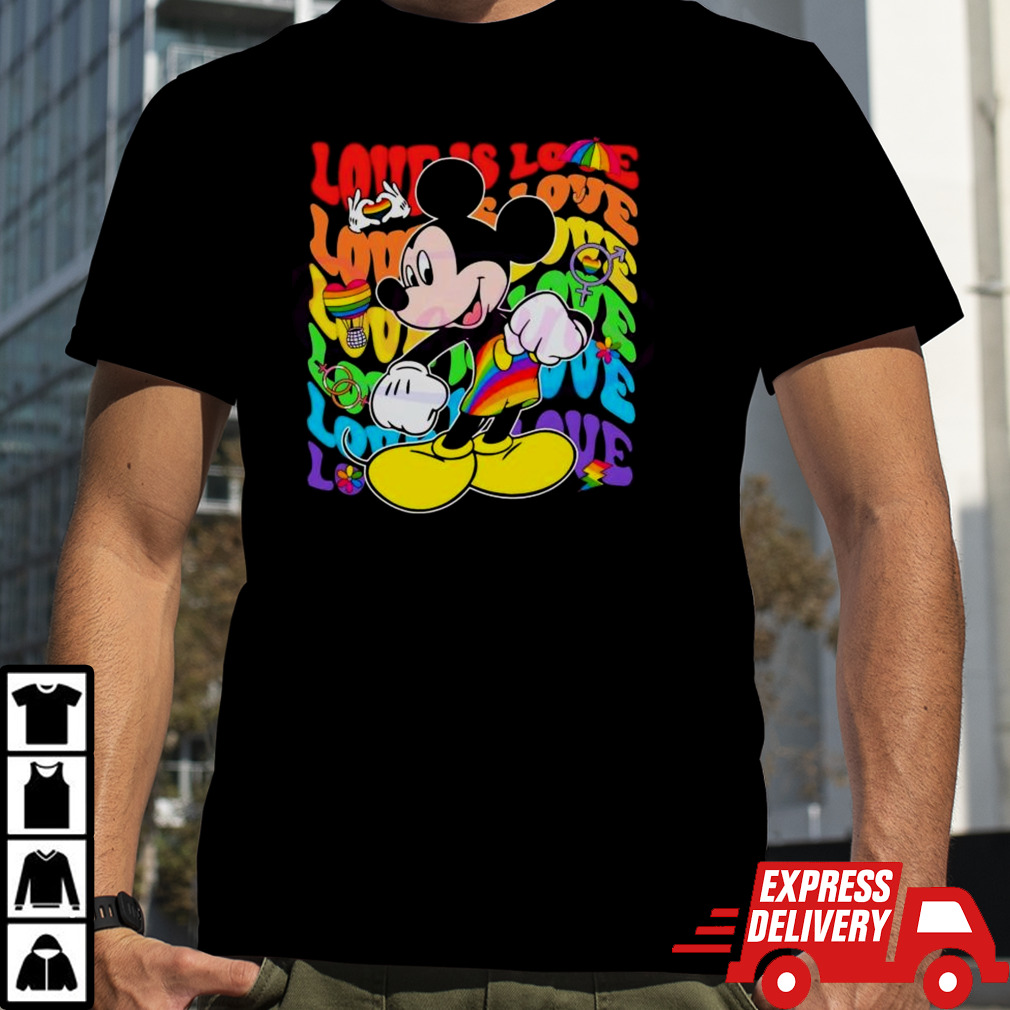 Mickey Mouse Love Is Love Lgbt Pride 2024 T-Shirt