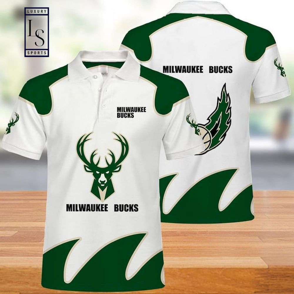 Milwaukee Bucks NBA Basketball Polo Shirt