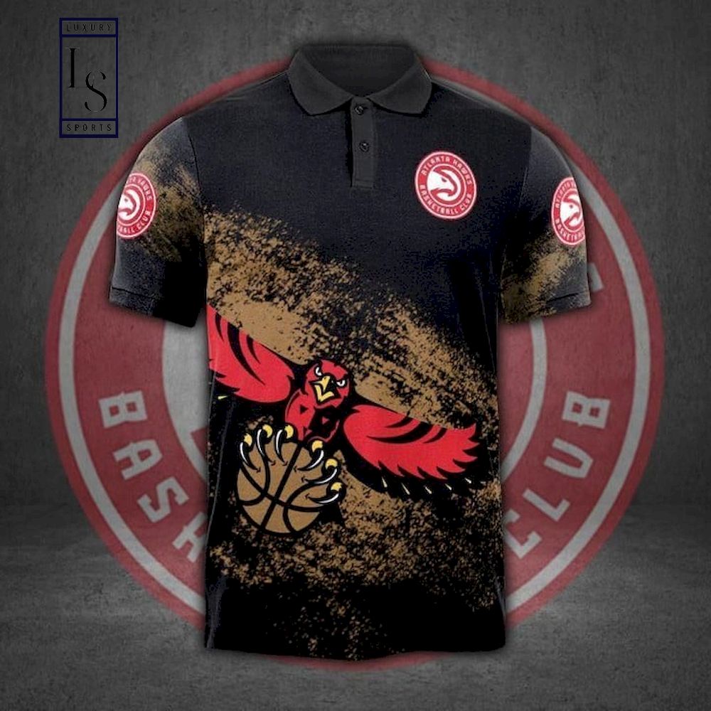 NBA Atlanta Hawks 3D Polo Shirt