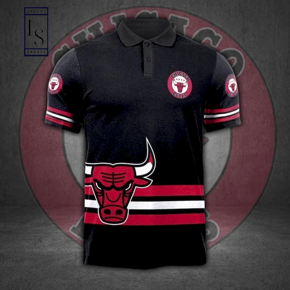 NBA Chicago Bulls 3D Polo Shirt