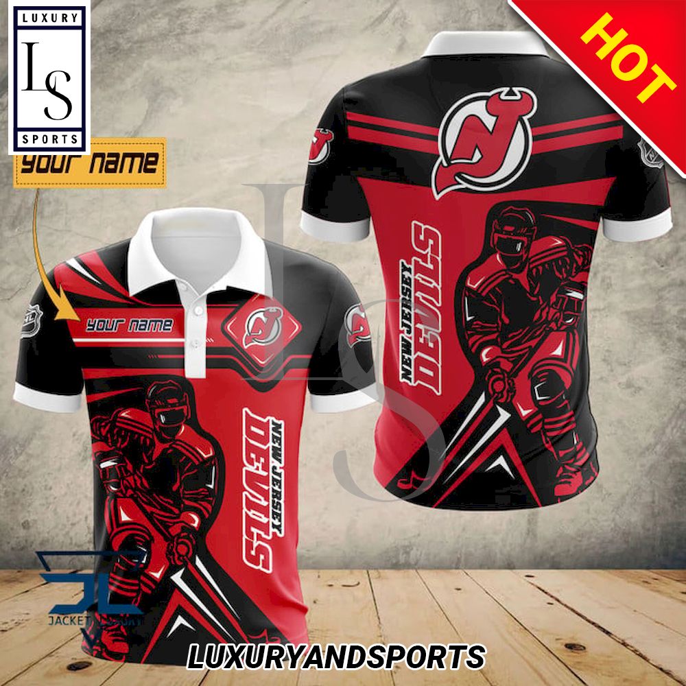 New Jersey Devils NHL Polo Shirt Premium