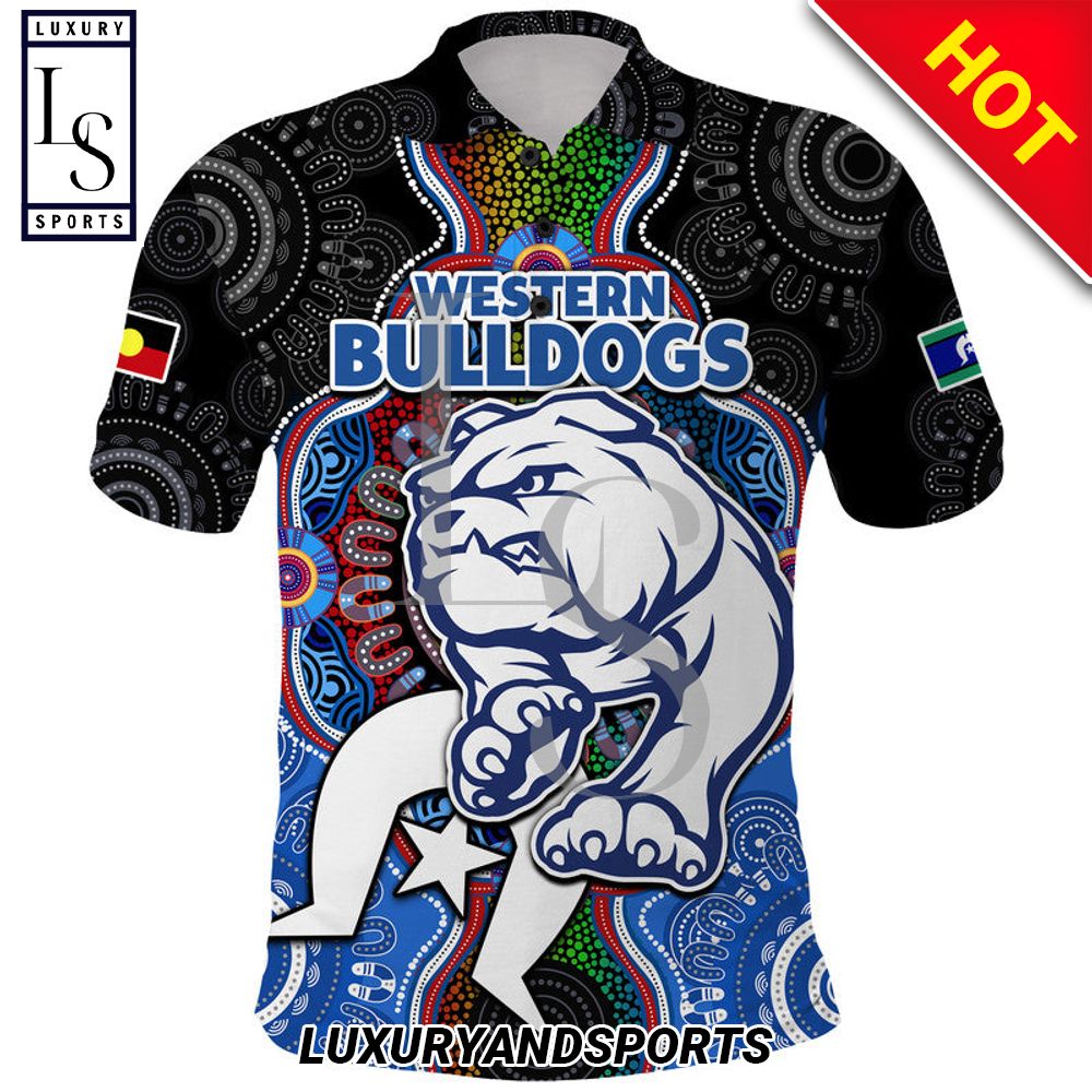 Personalized Western Bulldogs Football NAIDOC Week Indigenous Polo Shirt