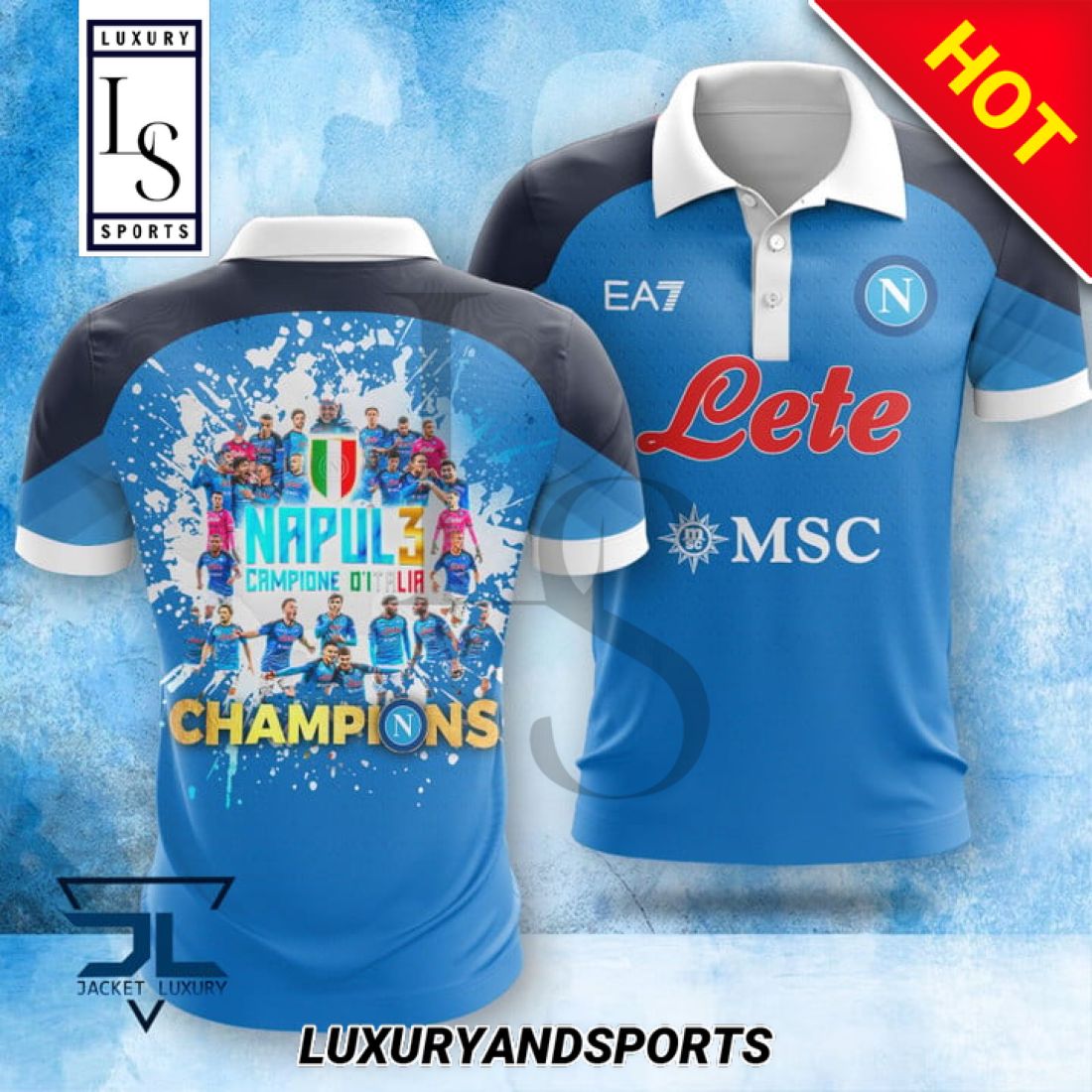 SSC Napoli Champions Polo Shirt