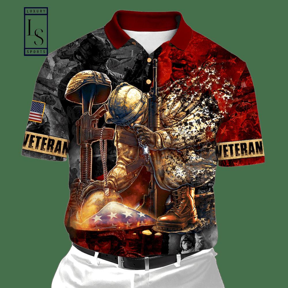 US Veteran Honor The Fallen Unisex Polo Shirt